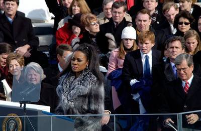 2005 – George W. Bush’s Second Inauguration  - Denyce Graves, the noted African-American mezzo-soprano opera singer, performed. Once again, Kirbyjon H. Caldwell delivered the benediction.(Photo: US Senate Archive)