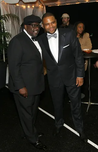 They've Got Jokes - Cedric the Entertainer and Anthony Anderson are part of the BET family and they're also good friends that get in a laugh anywhere and everywhere they can. (Photo: Bennett Raglin/Getty Images for BET)