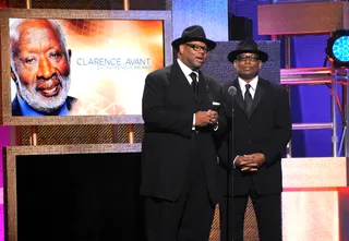 Presenters and Performers&nbsp; - Jimmy Jam and Terry Lewis present Clarence Avant's award before they take the stage to tribute him.(Photo: Getty Images for BET)