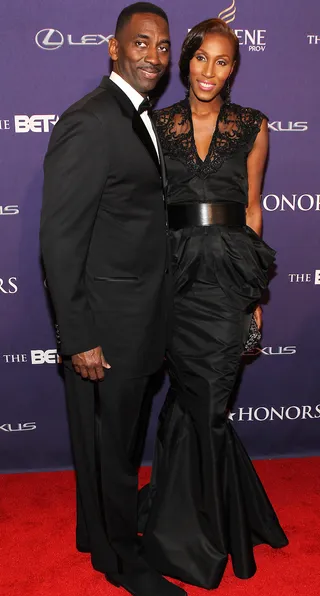 A Lengthy Lisa Leslie Legacy - BET Honors&nbsp;Award for Athletics recipient Lisa Leslie and husband Michael Lockwood were at the height of perfection as they walked the red carpet.&nbsp;(Photo: Paul Morigi/Getty Images for BET)