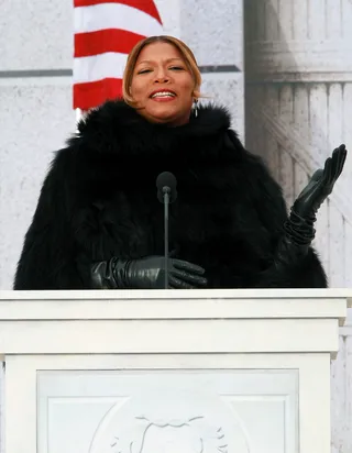 In Memory of Marian - Queen Latifah shared remarks in memory of famed African-American opera singer Marian Anderson. (Photo: Justin Sullivan/Getty Images)