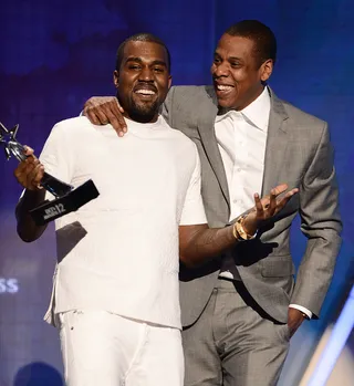 Bromance   - noun: a close but non-sexual relationship between two men. (Photo: Michael Buckner/Getty Images For BET)