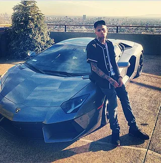 Chris Brown @F***YoPictures - Lamborghini Mercy! Chris Brown shows off his new toy over a breathtaking view of Los Angeles. (Photo: Instagram via Chris Brown)