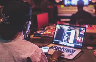 In the Stu - "In the studio grindin', tryna ice out my Jesus / Feel this s**t in my soul, feel it all through them speakers." — "Hands Down"(Photo: Dej Loaf via Instagram)