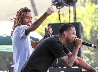 Fetty Wap f. Monty - "My Way" - Fetty Wap and fellow Remy Boyz member, Monty hit Billboard's Top 10 with this track, making Fetty the first male rapper since Lil Wayne (in 2011) to have two concurrent Top 10 hits as a lead artist.(Photo: Chelsea Lauren/WireImage)