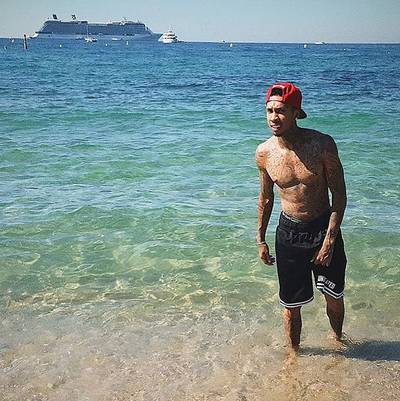 Tyga&nbsp;@kinggoldchains - The rapper hits the beach while on vacay with his now legal-age boo, Kylie Jenner. Lucky for us, we're treated to this lovely view. (Photo: Tyga via Instagram)