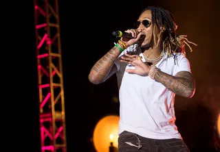 God Blessin' All the Trap N***** - Trappin' and dappin'! Future Hendrix turns up the crowd!&nbsp; (Photo: Marcus Ingram/Getty Images)