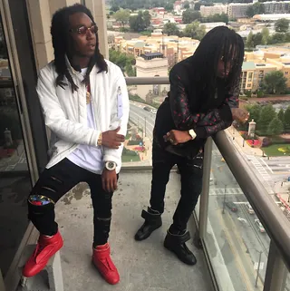 A Nation Comprised of the Yung and Rich - Migos are trendsetters when it comes to the Southern hip hop sound. Who else do you know has the style and vision that Migos has? Need further proof? Check the lyrical receipts right here.  (Photo: Migos via Instagram)