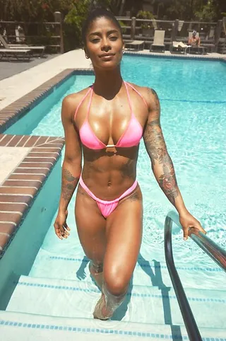 Massy Arias - The health and wellness guru’s baby pink bikini has fitspiration written all over it! (Photo: Massy Arias via Instagram)