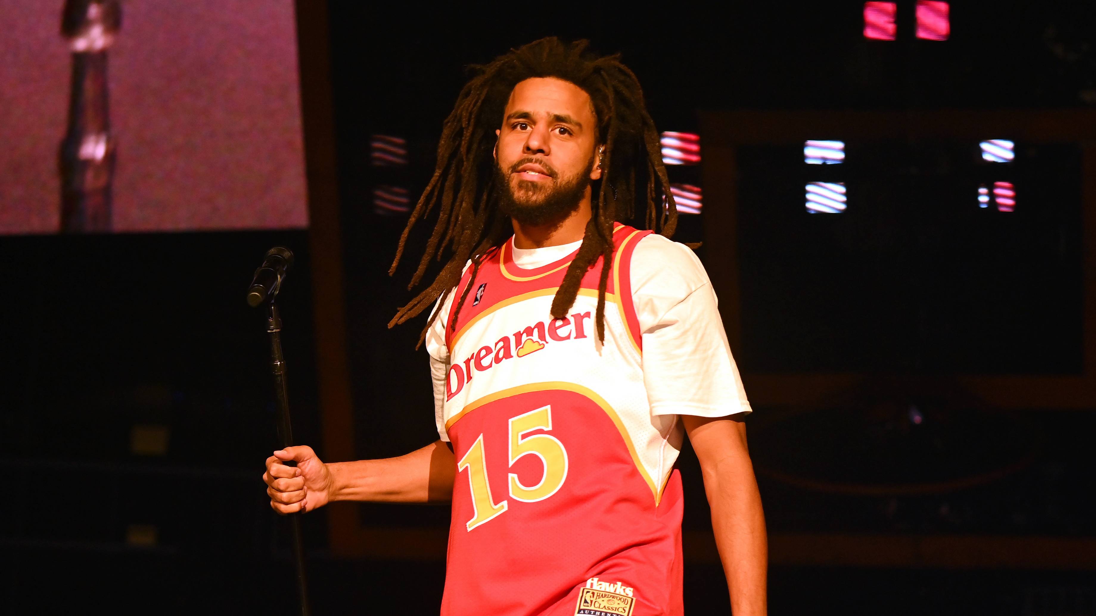 J. Cole Brings Offseason Basketball To The Toyota Center