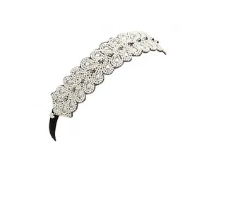 Sonnet Stretch Headband&nbsp; - The intricate glass beading on this stretch velvet headband makes it the go-to hairpiece for an elegant affair.&nbsp;&nbsp;  (Photo: Courtesy of Mimco)