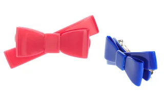 Sonia By Sonia Rykiel Bow Barrettes - Whip these playful&nbsp;barrettes out when you want to have a little fun. We suggest pairing the blue and red together at the tail of French braid.&nbsp;  (Photo: Courtesy of Sonia)