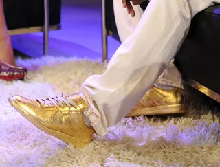 The Golden Shoes - Nas at 106 &amp; Park, July 17, 2012.(Photo: John Ricard/BET)