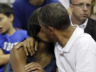 Awww - ... and he sealed the deal!(Photo: AP Photo/Alex Brandon)