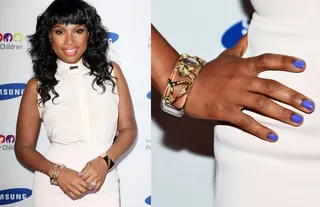 Jennifer Hudson: Tasty Tips&nbsp; - Jennifer Hudson keeps her manicure short and sweet in a summer-ready violet lacquer.&nbsp;&nbsp;  (Photos from left: PNP/ WENN.com,Mike Coppola/WireImage)
