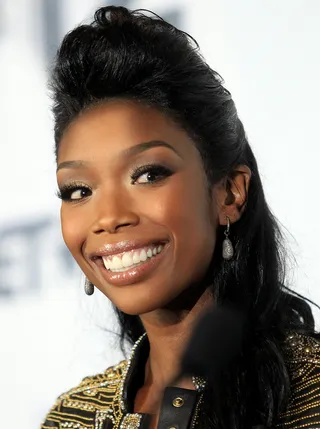 Brandy: The Perfect Bump&nbsp; - Janelle Monae isn’t the only singer that can successfully pull off a chic pompadour. Brandy wore a fresh variation of the retro hairstyle to the 2012 BET Awards.&nbsp; (Photo: Frederick M. Brown/Getty Images)