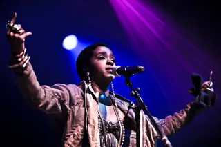 Lauryn Hill - Reppin' South Orange, New Jersey, Lauryn Hill started her career by getting booed off the Apollo stage. She turned that around, though, with a role in Sister Act 2. After her short-lived film career, Lauryn joined the Fugees before releasing her critically acclaimed debut album, The Miseducation of Lauryn Hill. (Photo: Christie Goodwin/Redferns via Getty Images)