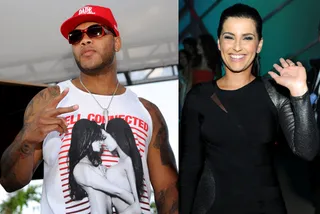 "Jump" - Nelly Furtado is a pop princess, so we know that Flo Rida was excited when she assisted him with the single "Jump."(Photos from left: Ethan Miller/Getty Images, Frazer Harrison/Getty Images)