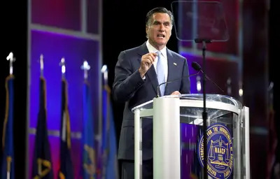 Mitt Romney - &quot;I believe that if you understood who I truly am in my heart, and if it were possible to fully communicate what I believe is in the real, enduring best interest of African-American families, you would vote for me for president,&quot; said Romney in an address at the NAACP annual convention. (Photo: Eric Kayne/Getty Images)