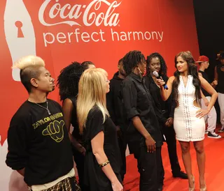 24K Chops it Up With Rocsi - W.O.W. competitors 24K talks to Rocsi Diaz at 106 &amp; Park, July 11, 2012. (Photo: John Ricard / BET).