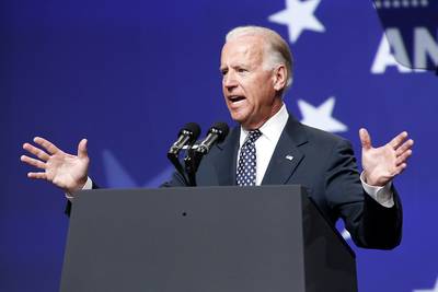 Joe Biden - &quot;Mitt Romney wants you to show your papers, but he won't show us his,&quot; said Vice President Joe Biden in a speech delivered at the National Council of La Raza conference in Las Vegas, referring to what Democrats view as Romney's unwillingness to provide full financial disclosure and release his tax returns. (Photo: AP Photo/Las Vegas Review-Journal, John Locher, Pool)