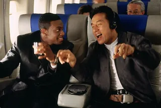 Rush Hour (1998) - Upon learning that a Chinese diplomat's daughter has been kidnapped, Inspector Lee (Jackie Chan) comes to Los Angeles where he is introduced to Detective Carter (Chris Tucker) and the two must overcome their difference in law enforcement sensibilties to find the missing girl.  (Photo: New Line Cinema)