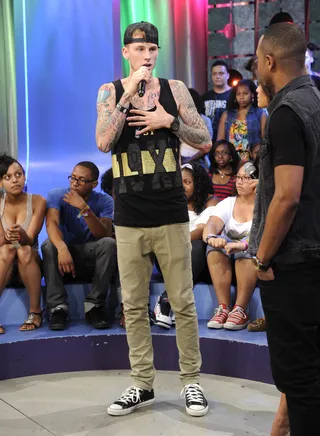 MGK Explains Himself - MGK at 106 &amp; Park, June 9, 2012. (Photo: John Ricard / BET)