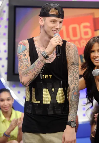 Nice Shirt - MGK at 106 &amp; Park, June 9, 2012. (Photo: John Ricard / BET)