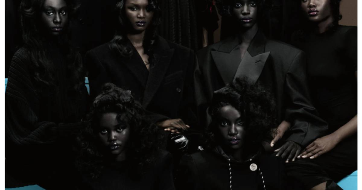 Nine Black African Models Cover British Vogue's February 2022 Issue