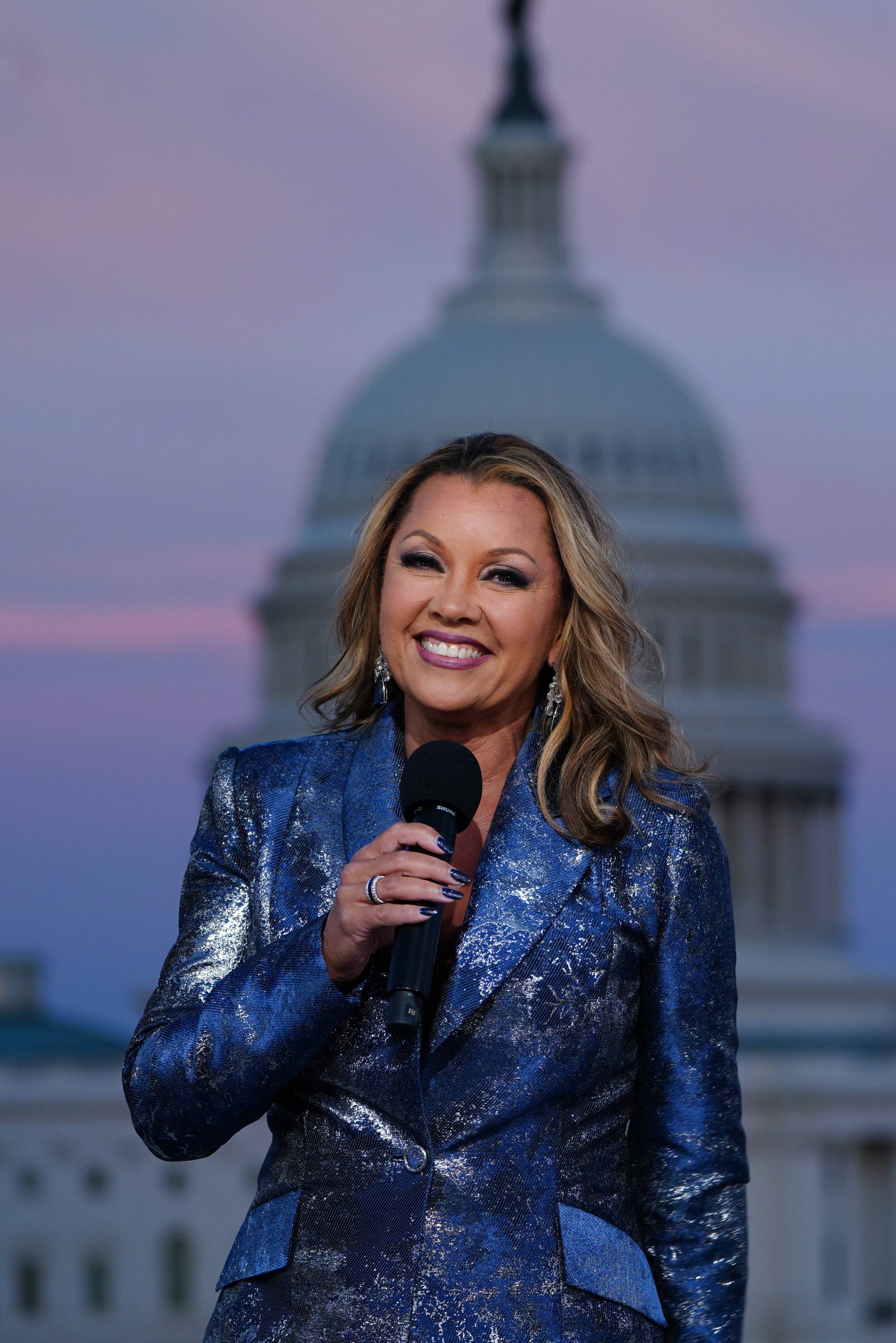 WASHINGTON, DC - JULY 02: Multi-platinum recording artist and star of television, film and the Broadway stage hosts âA Capitol Fourth,â live from Washington, DC, airing Sunday on PBS July 04, 2021 in Washington, DC. (Photo by Jemal Countess/Getty Images for Capital Concerts)