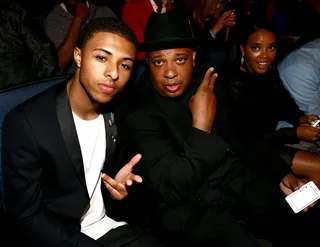 Like Father, Like Son - Diggy Simmons kicked it with his dad, Rev Run. One of the key moments of the night was when Chris Rock quoted Run by saying, "There's a whole lot of superstars on this stage tonight."  (Photo: Johnny Nunez/BET/Getty Images for BET)