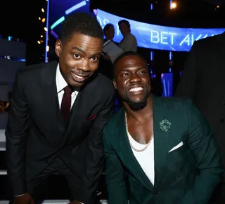 Kevin and Chris, Part 2 - So Kevin and Chris Rock reunited&nbsp;again, but this time on more diplomatic terms. Chris hosted the 2014 BET Awards&nbsp;and Kevin was in attendance. He even presented alongside Kerry Washington (peep the last picture). As a matter of fact, this was actually the one thing Kevin beat Chris Rock to; Kevin hosted the&nbsp;BET Awards in 2011.&nbsp; (Photo: Johnny Nunez/BET/Getty Images for BET)