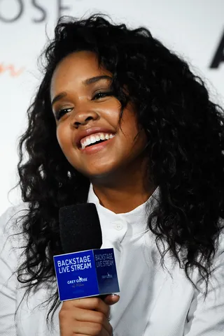 Go, Gabi! - Music Matters artist Gabi Wilson gets some shine before the show. You go, girl! &nbsp; (Photo: Frazer Harrison/BET/Getty Images for BET)