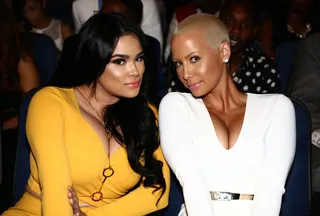 Real Women Have Curves - Stylist Emily B. and Amber Rose posed together and reminded everyone that being voluptuous definitely has its perks. (Photo: Johnny Nunez/BET/Getty Images for BET)