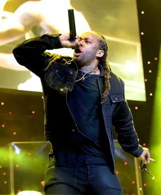 Higher Grounds Music Festival - Ty Dolla $ign celebrated 4/20 this year by taking the crowd at the Higher Grounds Music Festival to new heights alongside the likes of Cypress Hill, Juicy J  and Nipsey Hussle.&nbsp;The Denver audience turnt up when he performed his smash “My Cabana.”(Photo: Earl Gibson/BET/Getty Images for BET)
