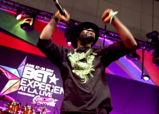 Sarkodie - LOS ANGELES, CA - JUNE 28: Recording artist Sarkodie performs onstage at the Music Around the Globe during the 2014 BET Experience At L.A. LIVE on June 28, 2014 in Los Angeles, California. (Photo: Tommaso Boddi/BET/Getty Images for BET)