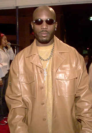 2005 - DMX wowed us in the beige leather two-piece set for a TV appearance. (Photo: Getty Images)