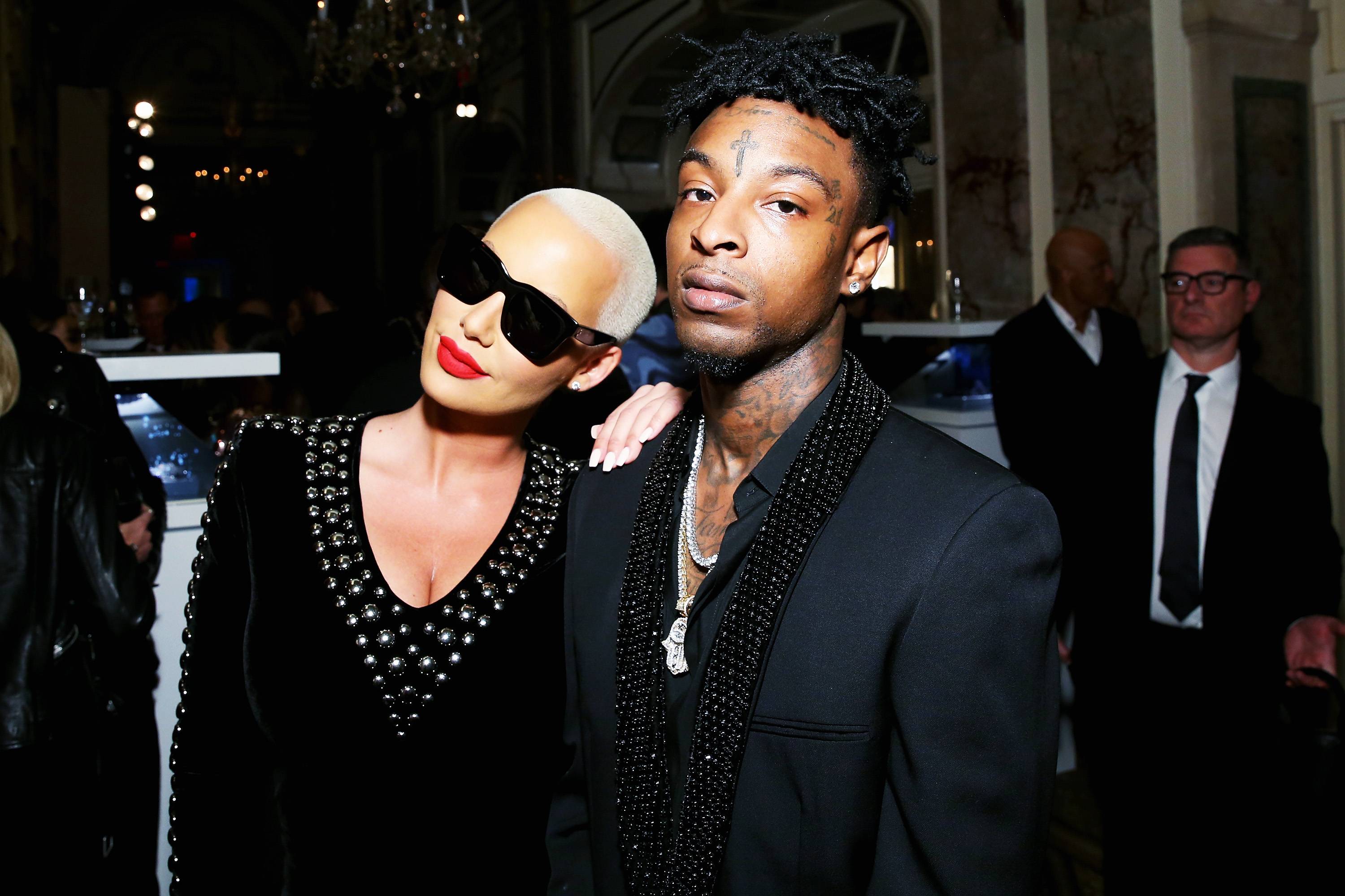 Celebrity Sighting: Amber Rose and 21 Savage in Atlanta