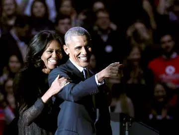 News reports about President Barack Obama's farewell speech in Chicago