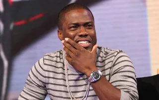 No! - Actor Kevin Hart's a little worried when a few photos from his past come to haunt him. (Photo:&nbsp; Bennett Raglin/BET/Getty Images for BET)