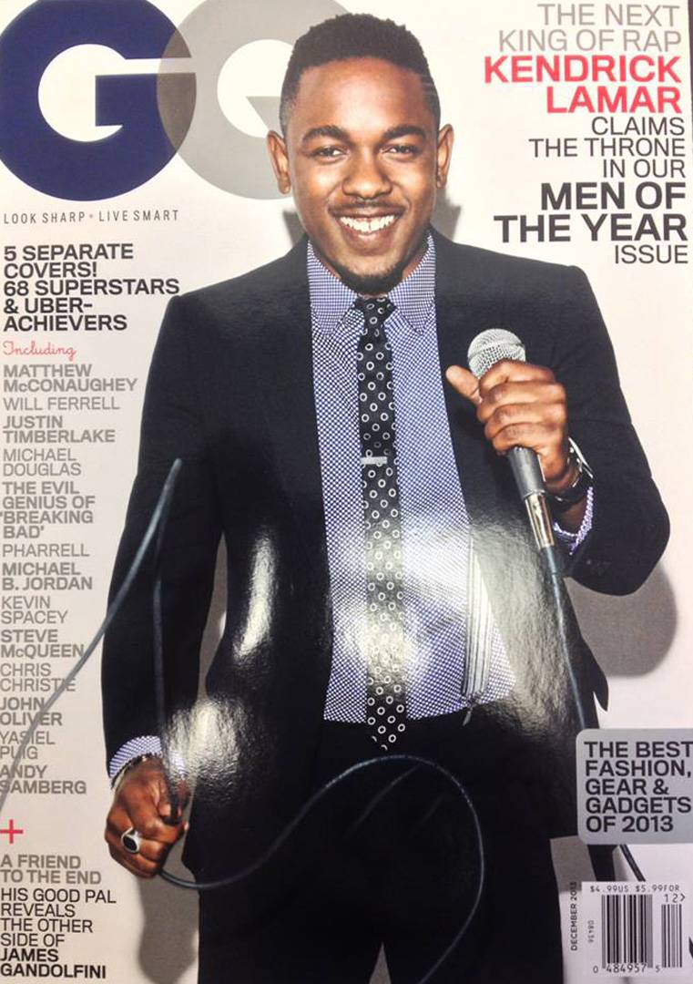 The Reign - Kendrick Lamar has been named GQ's &quot;Man of the Year&quot; and in a sexy change of pace, Kendrick is rocking a suit on the cover which is a different vibe for him. Congrats &quot;King&quot; Kendrick!(Photo: GQ Magazine, December 2013)