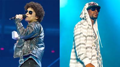 Bruno Mars and R. Kelly - Bruno Mars, the prince of sweetheart love, tapped&nbsp;R. &quot;Ignition&quot; Kelly&nbsp;for a &quot;G-mix&quot; to his &quot;Gorilla.&quot;(Photos from left: Kevin Mazur/WireImage/ Getty Images, Barry Brecheisen/WireImage/Getty Images)