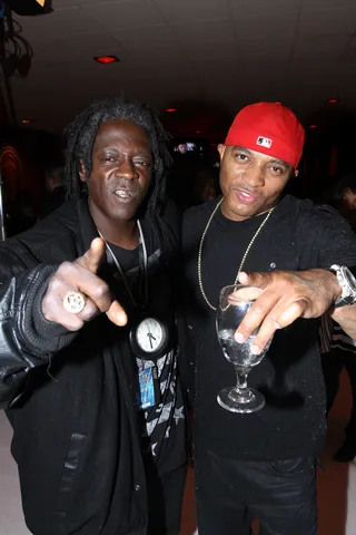 A Flavorful Affair&nbsp; - Rapper and reality star Flavor Flav made a special appearance alongside a guest.&nbsp;(Photo: Maury Phillips/BET/Getty Images for BET)