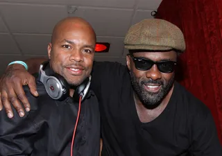 Star Power - DJ D-Nice and Soul Train Awards presenter Idris Elba enjoy the soulful sounds of the music while posted up by the DJ booth during this exclusive after party.&nbsp;(Photo: Maury Phillips/BET/Getty Images for BET)