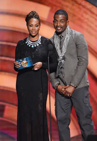 Getting Played 2? - Vivica A. Fox and actor/comedian Bill Bellamy came to announce the winner for Best New Artist. Cinema fans may recall they shared time together in the movie Getting Played. (Photo: Ethan Miller/BET/Getty Images for BET)