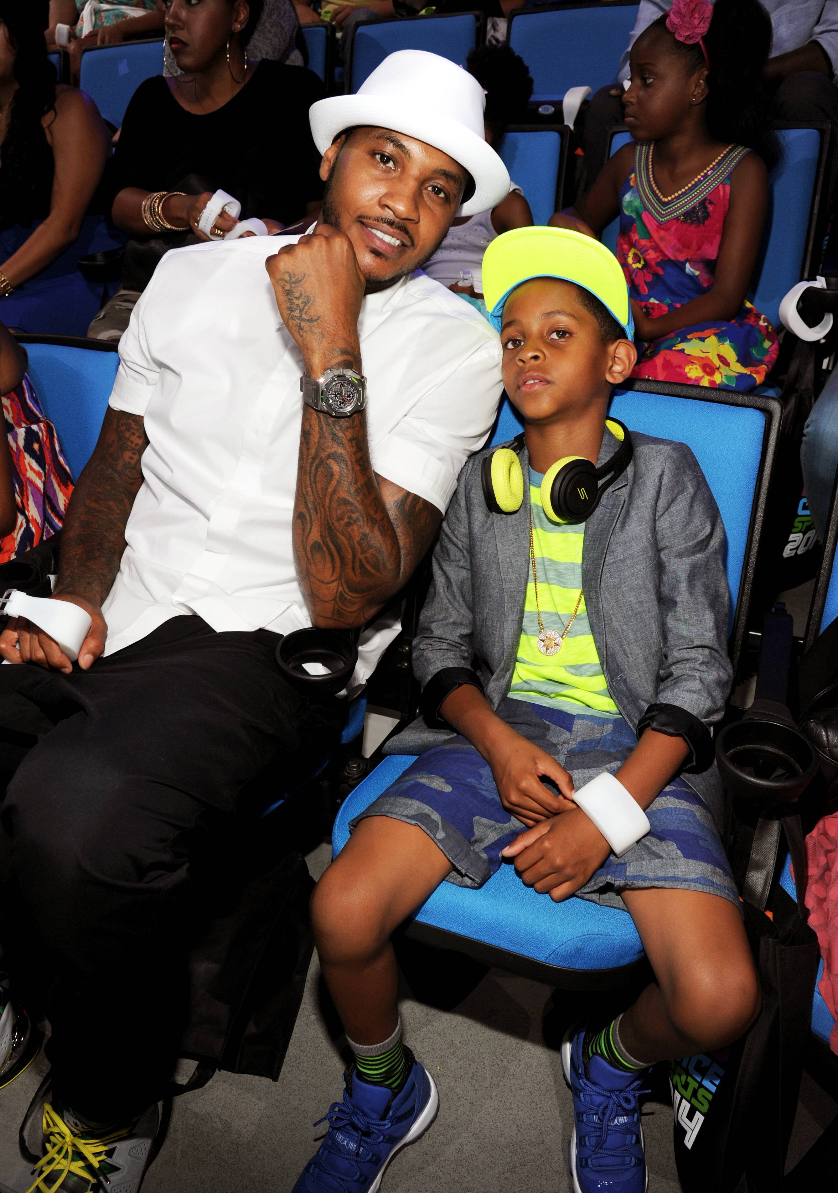 carmelo anthony and his son