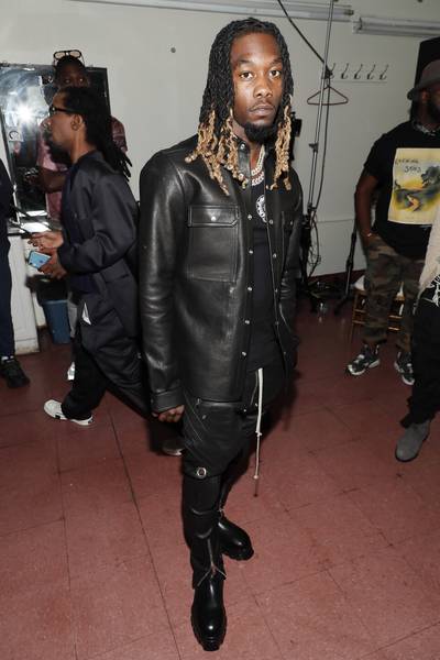 SEPT. 8: Offset - Offset&nbsp;attended the Willy Chavarria show in a trendsetting leather look. (Photo by Paul Morigi/Getty Images) (Courtesy of BFA for Gucci)