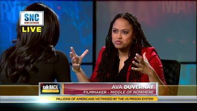 In Discussion - Ava Duvernay guest stars to talk to Mary Jane about her film, Middle of Nowhere. (Photo: BET)