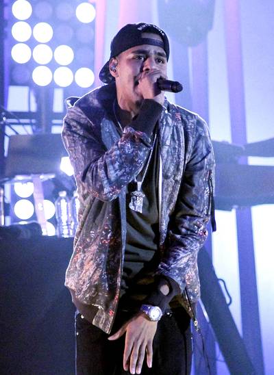 Day 1 - Drake took the crowd to 2010, when he met North Carolina rapper J. Cole. “Instead of becoming enemies, we become great friends,” Drizzy said before they got into Cole’s heaters Can’t Get Enough” and “Power Trip.”(Photo: Rob Kim/Getty Images)