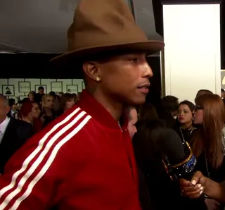 Pharrell Williams - Pharrell has an Oscar nod this year. How did he find out?(Photo: BET)